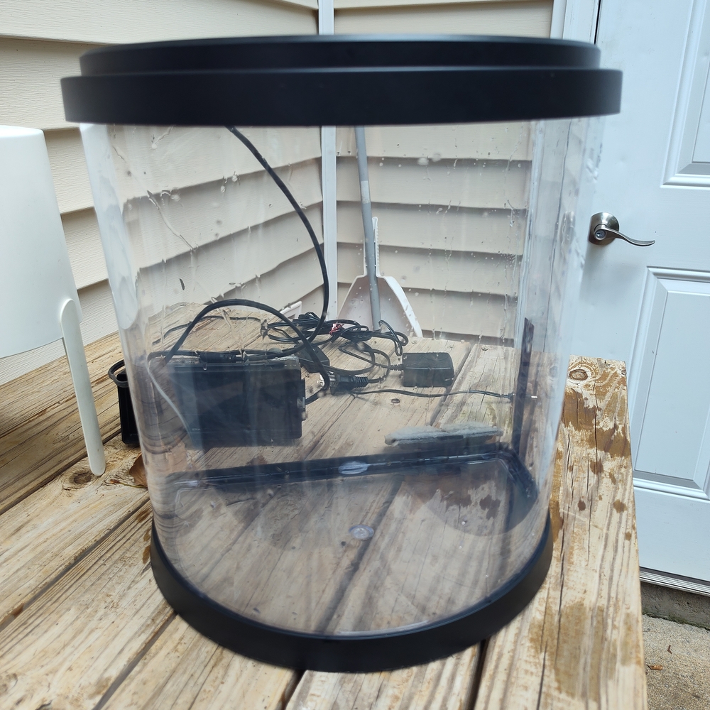 Black Round Fish Aquarium Kit